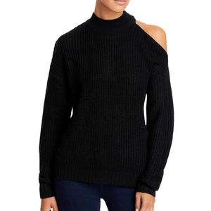 NWT ribbed off the shoulder mock sweater
